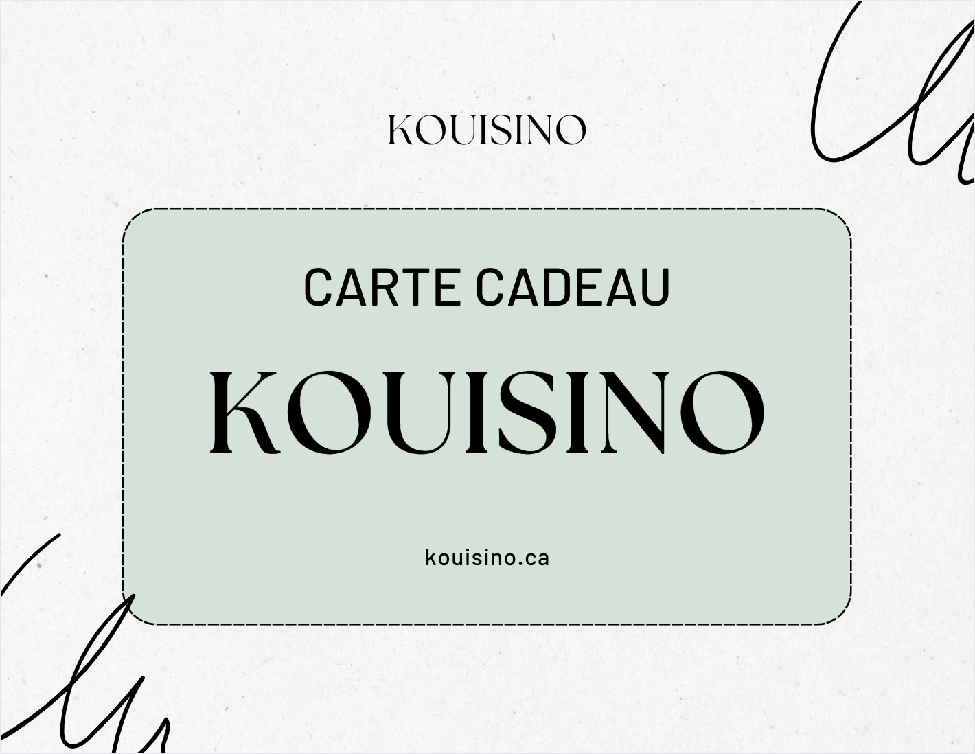 Carte cadeau Kouisino
